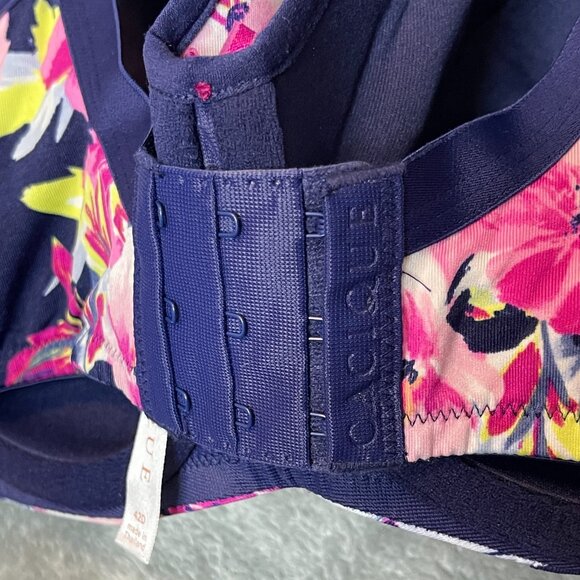 Cacique Women Floral Full Coverage Wide Strap Lightly Lined Balconette 42D - Picture 7 of 10